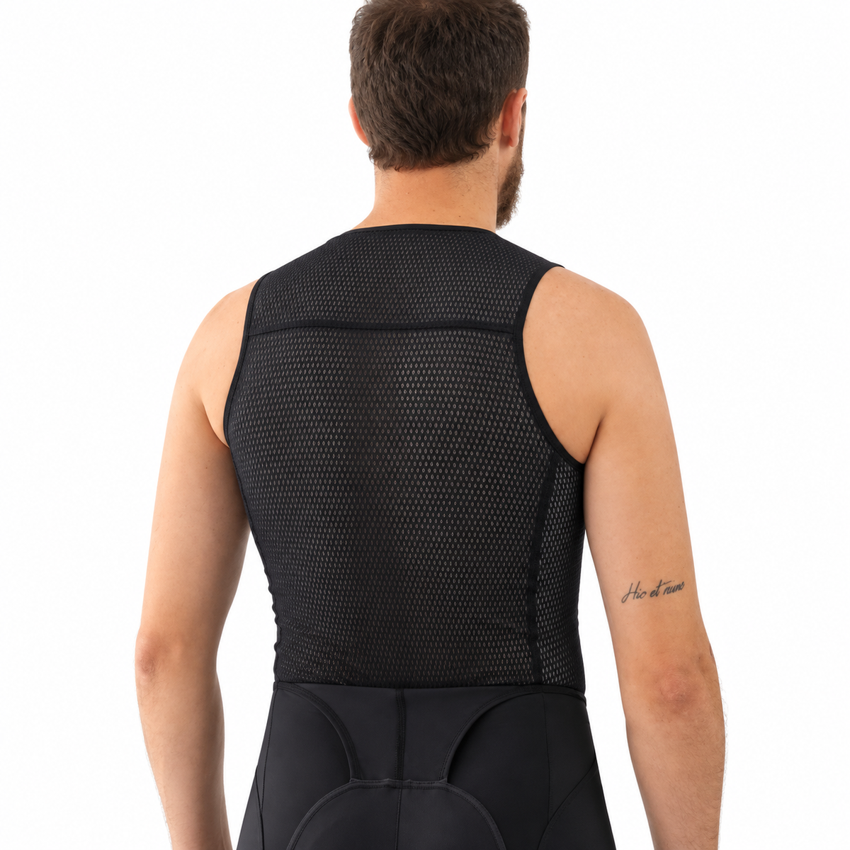 Camiseta Interna de Ciclismo Sin Mangas Negra